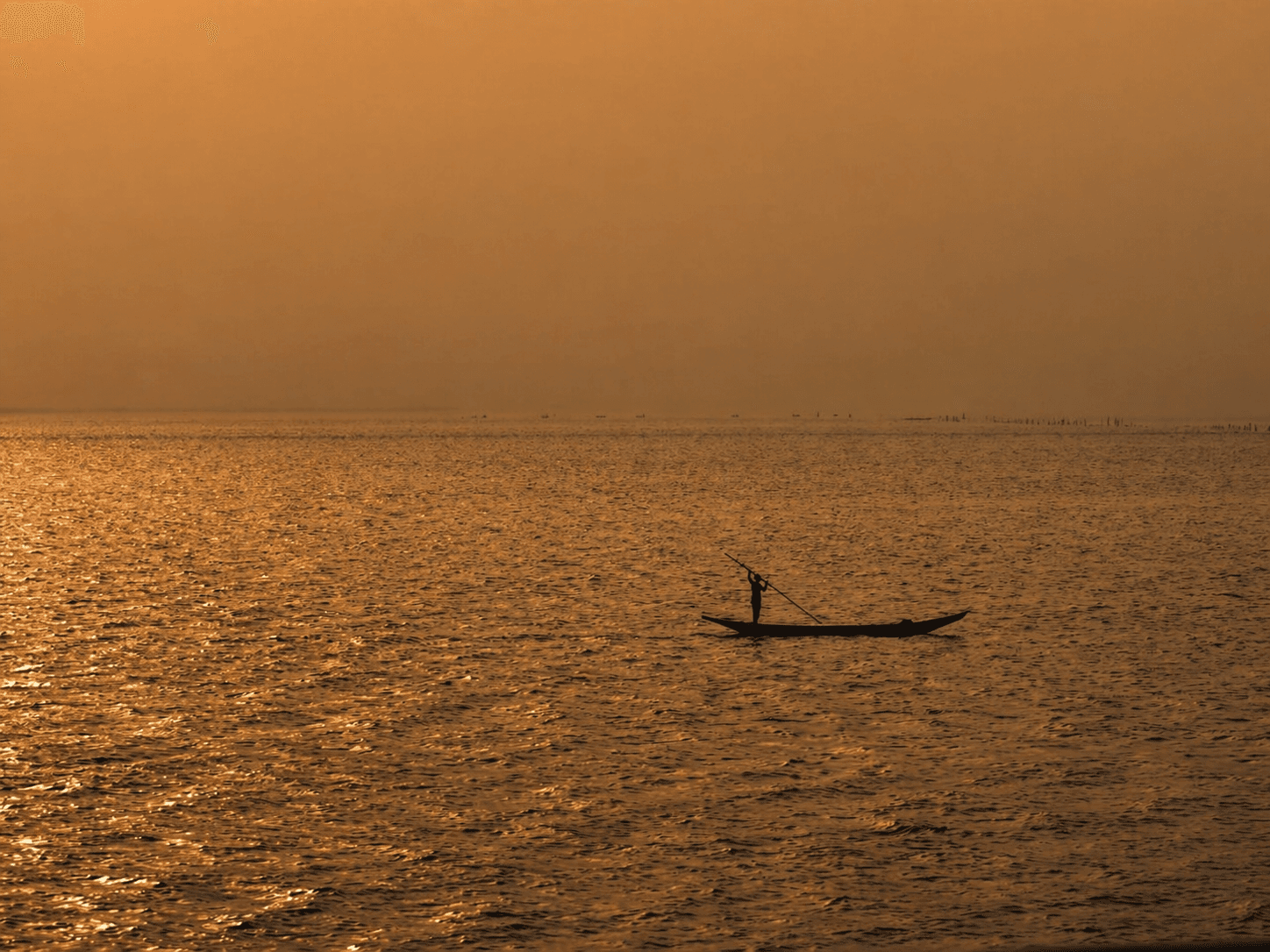 Lagos lagoon aerial view